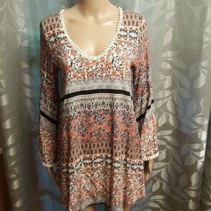 Jella C Boho Belle sleeve mini dress